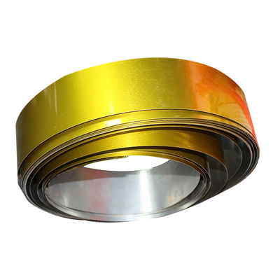 T4 5.6/2.8 টিনের আবরণ টিনপ্লেট 0.6mm ETP গোল্ড কালার ইলেক্ট্রোলাইটিক