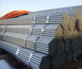 Q195 Q215 Galvanized Steel Round Tube , Q345 Hot Dip Galvanized Steel Pipe