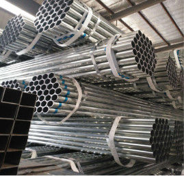 Q195 Q215 Galvanized Steel Round Tube , Q345 Hot Dip Galvanized Steel Pipe