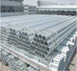 Q195 Q215 Galvanized Steel Round Tube , Q345 Hot Dip Galvanized Steel Pipe